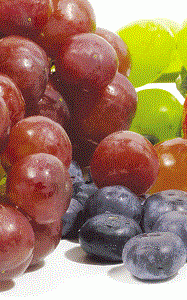 uvas y arandanos