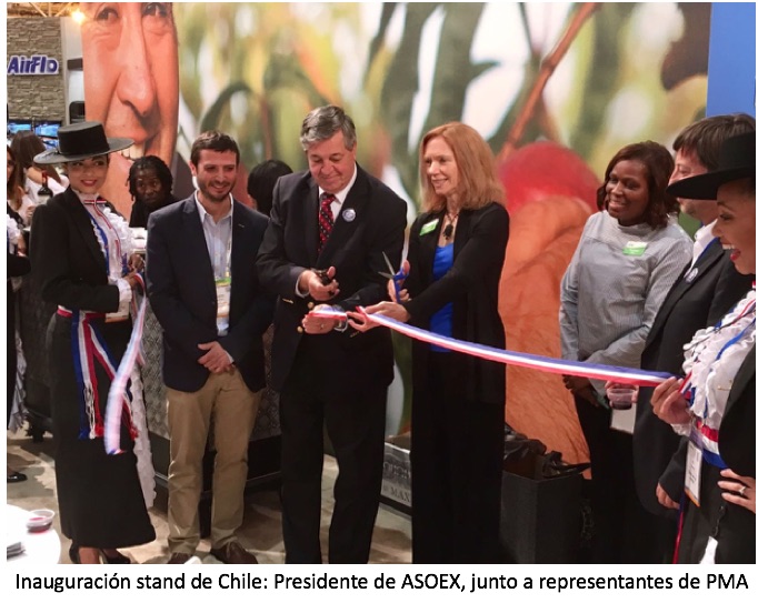 inauguracion stand de Chile PMA 